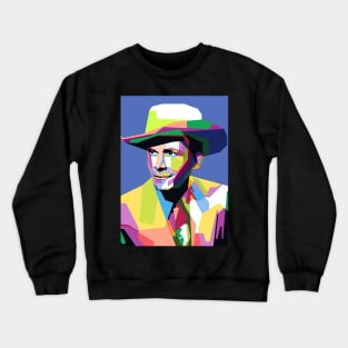 Abstract Hank Williams in WPAP Crewneck Sweatshirt